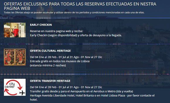Ofertas y descuentos especiales en Heritage
